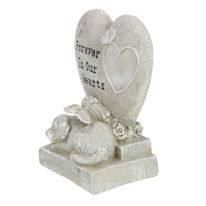 Ronis Memorial Dog With Love Heart 28cm