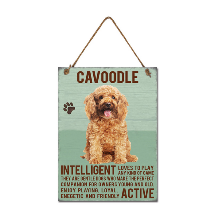 Ronis Metal Cavoodle Wall Hanging 20x27cm