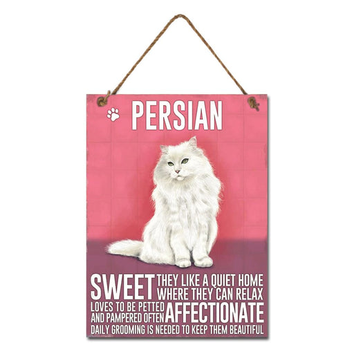 Ronis Metal Persian Cat Wall Hanging 20x27cm