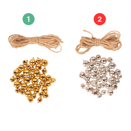 Mini Bells Gold & Silver 2 Asstd