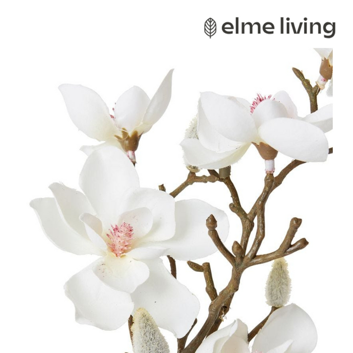 Ronis Mini Magnolia Alma Vase White 17x12x27cm