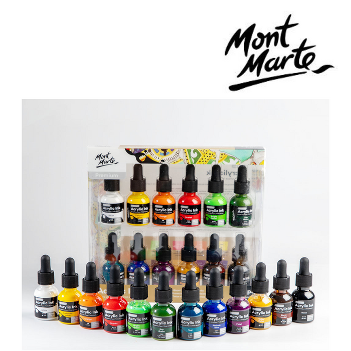 Ronis Mont Marte Acrylic Ink 12pc x 20ml