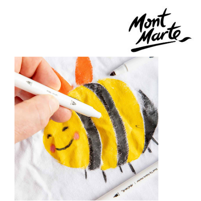 Ronis Mont Marte Dual Tip Fabric Markers 12pc