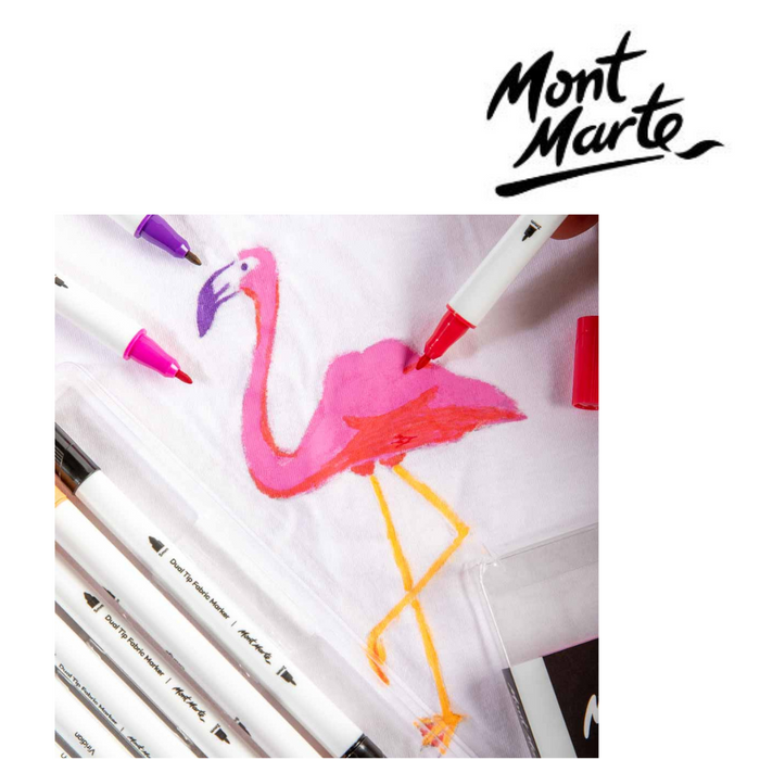 Ronis Mont Marte Dual Tip Fabric Markers 12pc