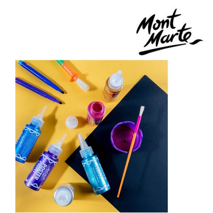 Ronis Mont Marte Metallic Poster Paint Set 6pc x 60ml