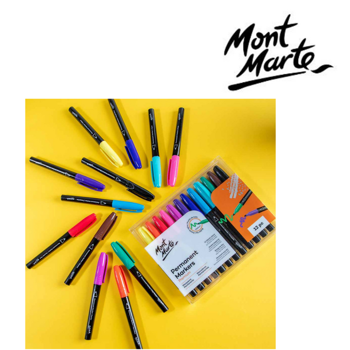 Ronis Mont Marte Permanent Markers 12pc