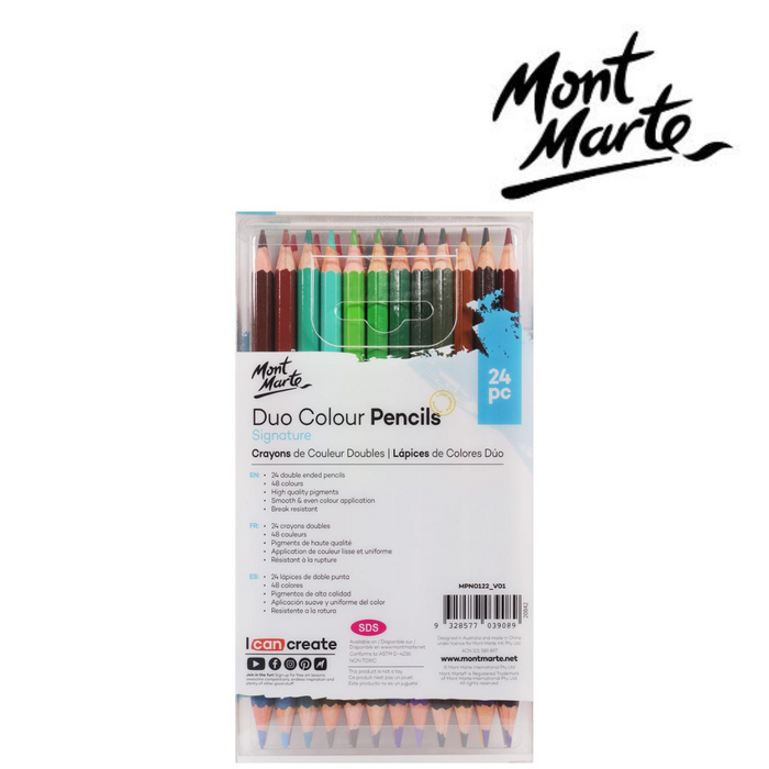 Ronis Mont Marte Duo Colour Pencils 24pc