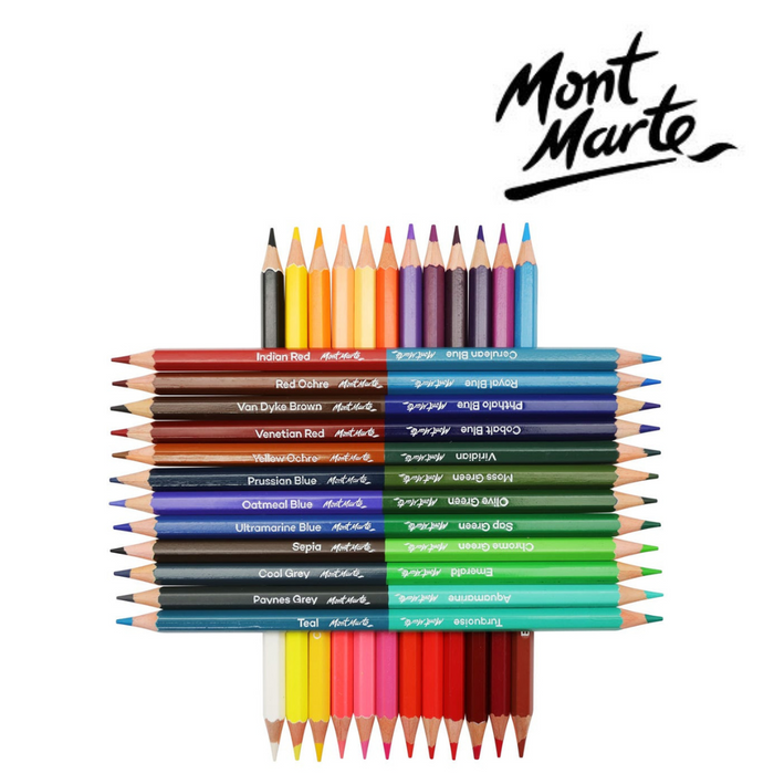 Ronis Mont Marte Duo Colour Pencils 24pc