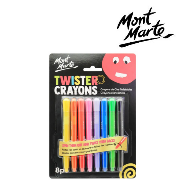 Ronis Mont Marte Twister Crayons 8pc