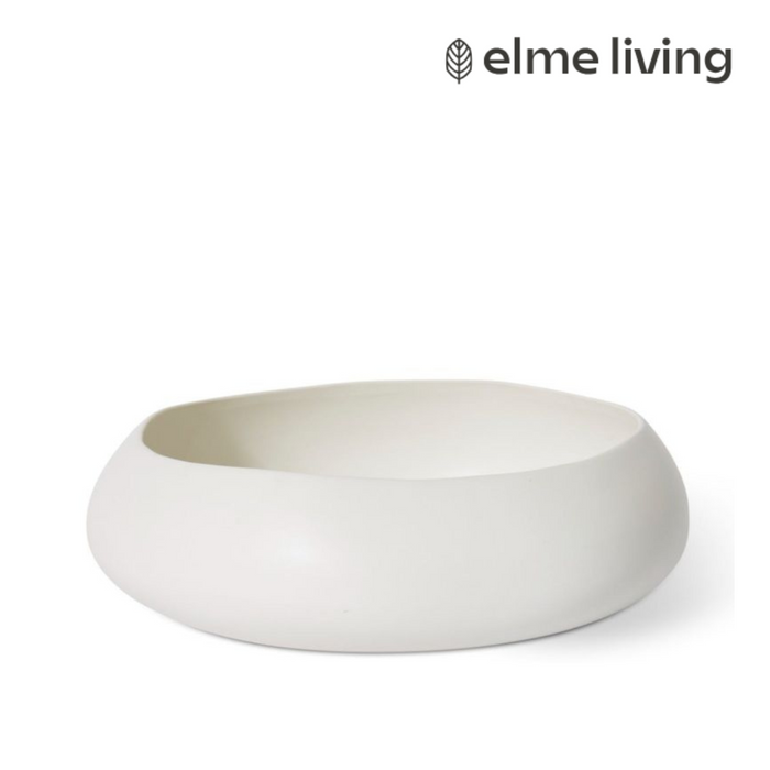 Ronis Mora Bowl Matt White 39x39x13cm