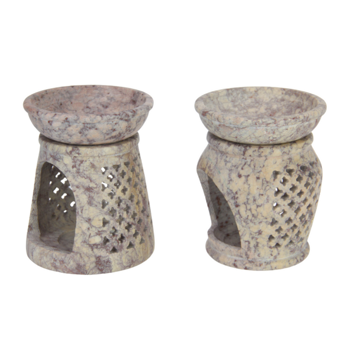 Ronis Moroccan Soapstone Oil Burner 12cm 2 Asstd