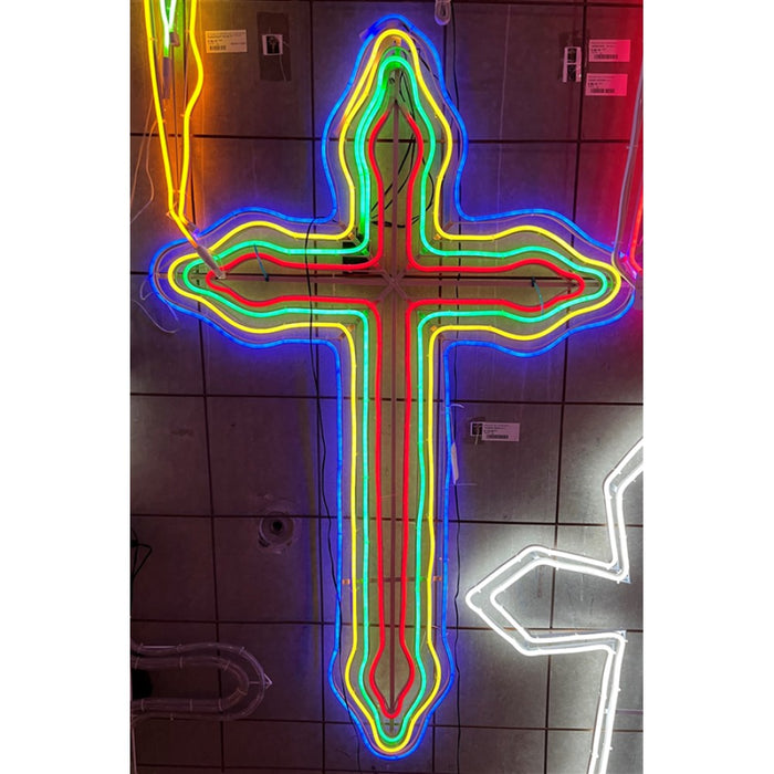 Ronis Motif Neon Light 4 Layer Cross 1300cm