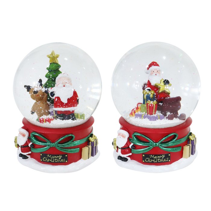 Ronis Musical Santa Waterball 10cm 2 Asstd