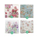 Floral Napkins 20pk 4 Assorted 33x33cm