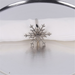 Ronis Napkin Rings Silver Snowflake Set of 4