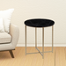 Ronis Nattai Round Marble Side Table 45x45x50cm Black Gold