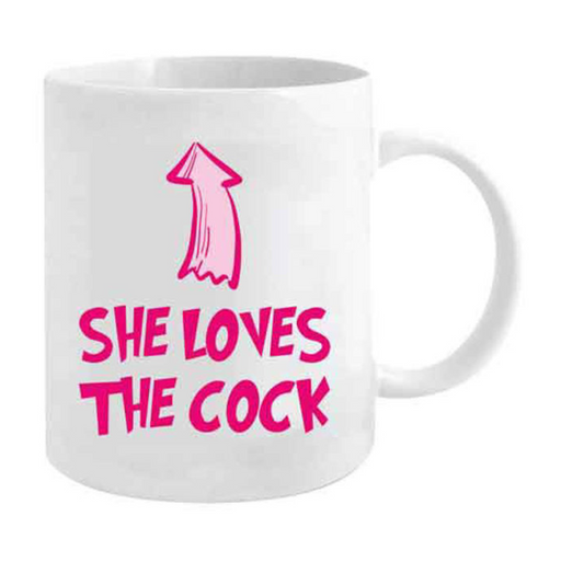 Ronis Novelty Mug She Loves The C**K 355ml