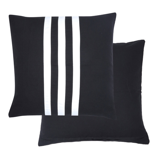 Ronis Omen Reversible Cotton Cushion 50x50cm Black