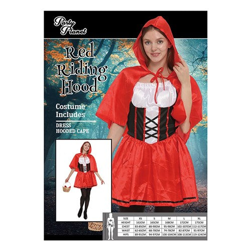 Red Costume Riding Hood Size L