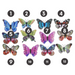 Ronis PVC Butterfly with Glitter Magnet 10cm 12 Asstd