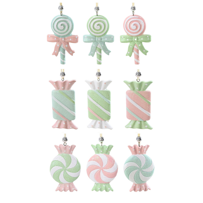 Ronis Pastel Hanging Candy Deco 9 Asstd