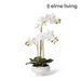 Ronis Phalaenopsis Orchid Footed Bowl 3 Spray 32x25x60cm