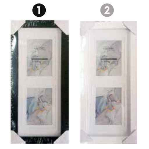 Ronis Photo Frame Double Matted Connor 2 Window Collage 17x45cm 2 Asstd