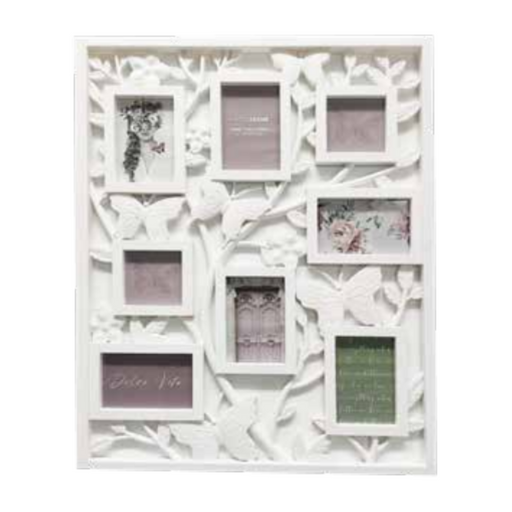 Ronis Photo Frame Josie Collage 8 Window 53x69x2cm White