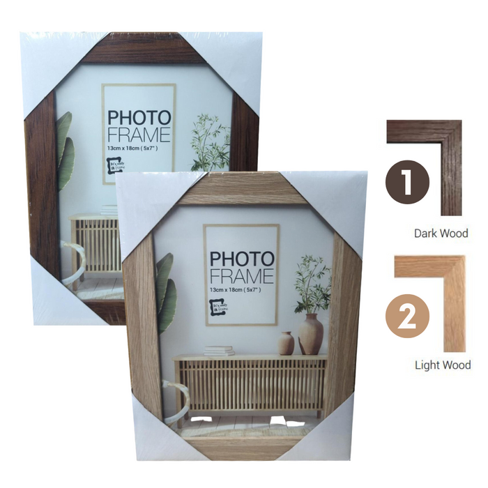 Photo Frame Raddison Dark Brown - Light Brown Mixed MDF Frame 13x18cm