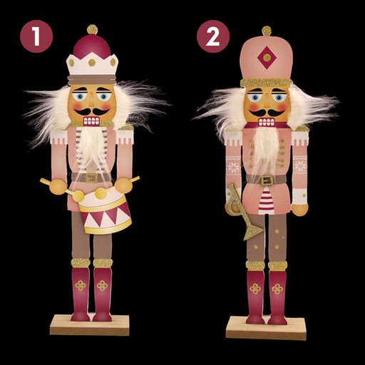 Ronis Pink MDF Nutcracker 14.5x44.5x6cm 2 Asstd