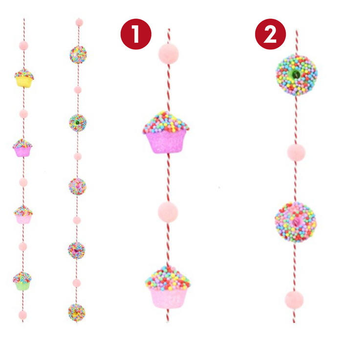 Ronis Rainbow Sweets Garland 200cm 2 Asstd