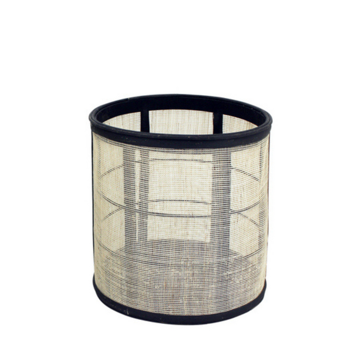 Ronis Rattan Black Planters Set 25cm/32cm