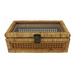 Ronis Rattan Glass Box 32.5x11cm