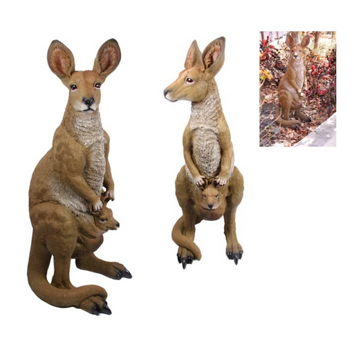 Ronis Realistic Standing Garden Kangaroo 92cm