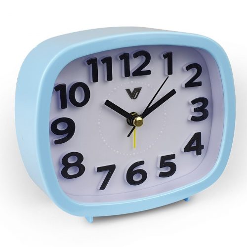 Ronis Rectangle 3D Number Alarm Table Clock With Light 12x10x4cm 4 Asstd