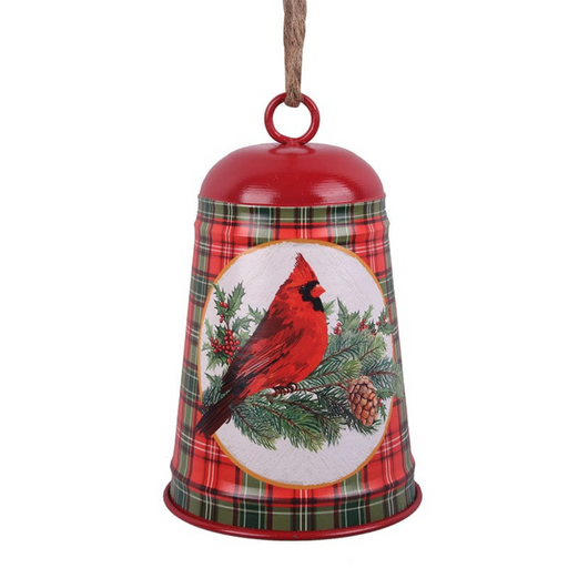 Ronis Red Metal Bell With Red Robbin Decal 15x23cm