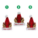 Ronis Reindeer Hat Family 3 Asstd