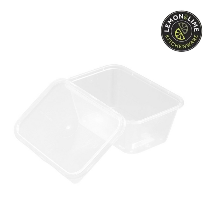 Ronis Reusable Food Container Rectangle 300ml 10pk