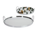 Ronis Round Mirrored Tray with Handles 30cm