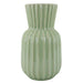 Grooved Vase Green 15.5x30.5cm