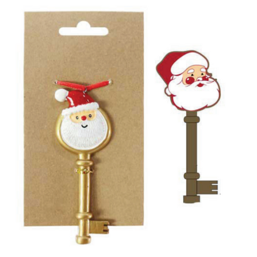 Ronis Santa Magic Key With Ribbon 11cm