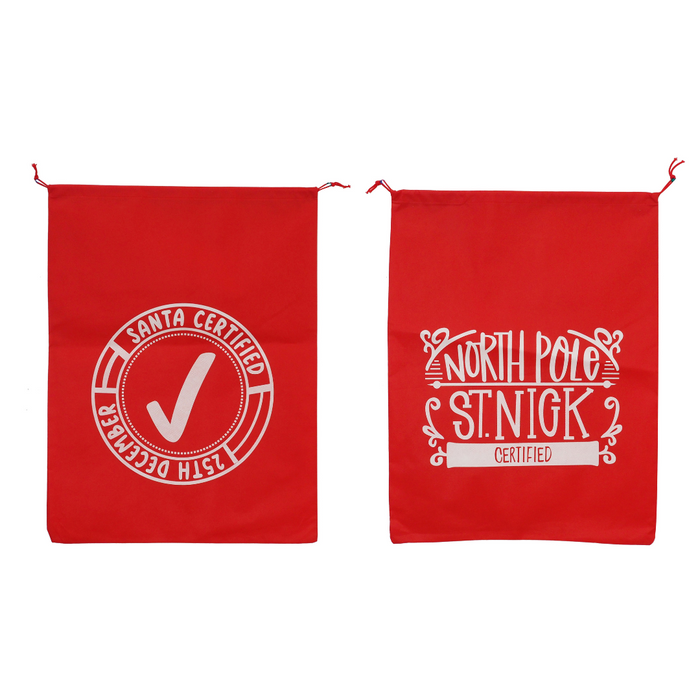 Ronis Santa Sack Non-Woven Printed 2 Asstd