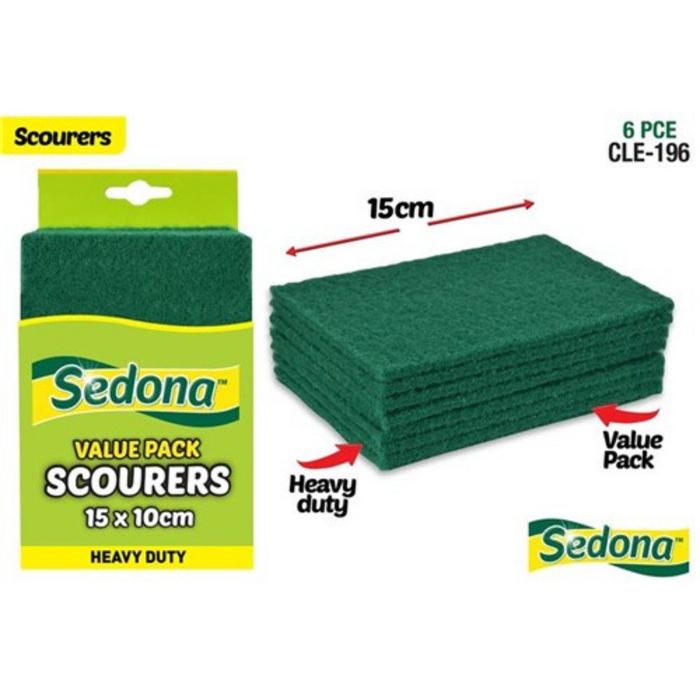 Ronis Scouring Pads Green 6pce