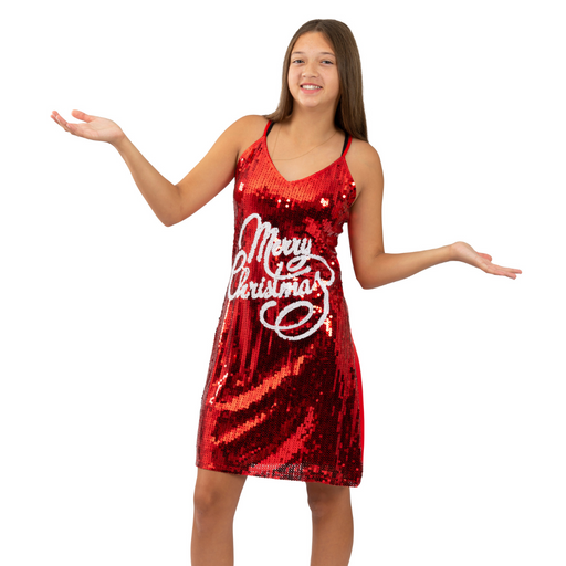 Ronis Sequins Dress Merry Christmas