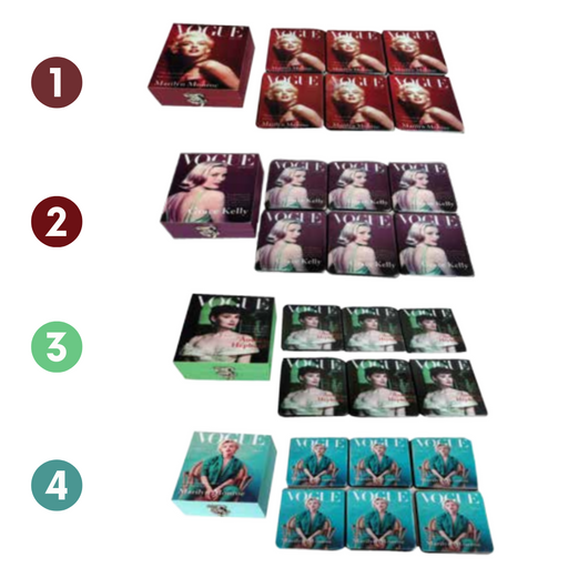 Ronis Showgirls Coaster 12x12x5cm Set of 6 4 Asstd