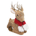 Ronis Sitting Reindeer Red Scarf 31cm