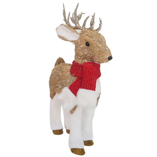 Ronis Standing Reindeer Red Scarf 45cm