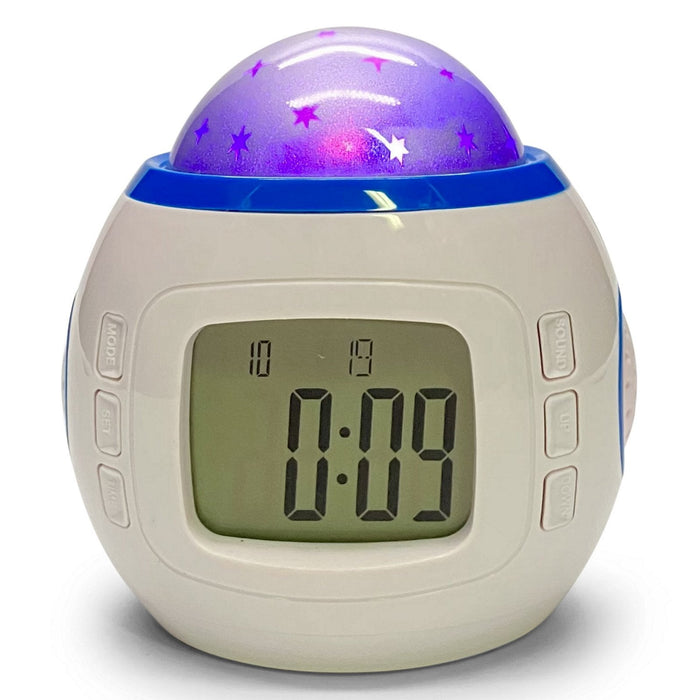 Ronis Starry Sky Projection and Musical Digital Alarm Clock 11x9x9cm