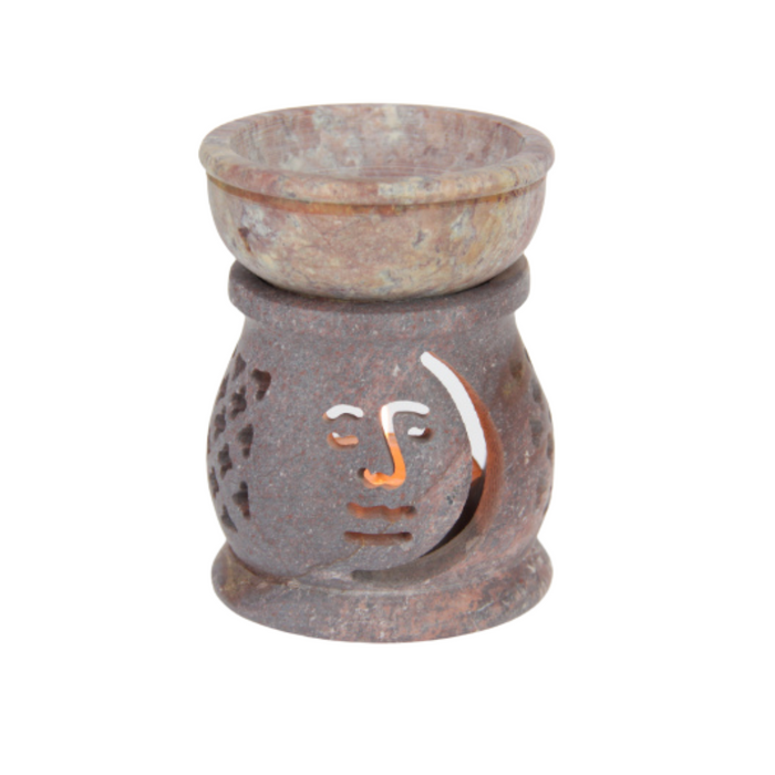 Ronis Sun/Moon/Star Soapstone Oil Burner 9cm 3 Asstd