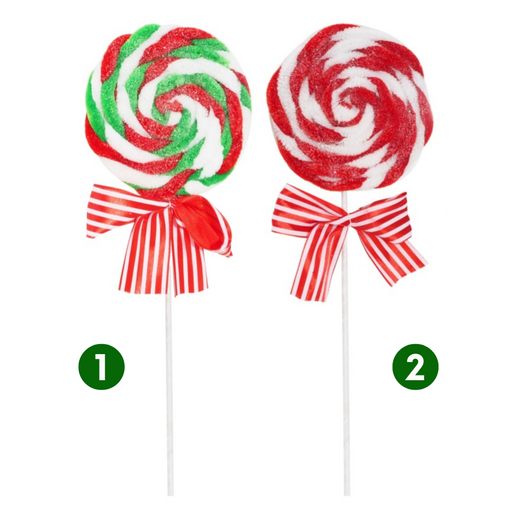 Ronis Swirly Plush Lollipop Pick 48cm 2 Asstd